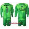 Virallinen Fanipaita + Shortsit Maalivahdin Pitkähihainen Paris Saint-Germain Keylor Navas 1 Kotipelipaita 2022-23 - Lasten